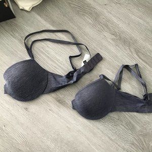 34 B gray bras